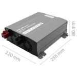 Qoltec Smart Professional Monolith Battery Charger for LiFePO4 AGM GEL SLA batteries | 80A | 12V | Fast charging - imagine 6