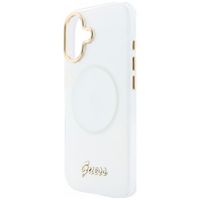 Case Guess IML Gradient Script Metal     MagSafe for iPhone 17 white - imagine 6