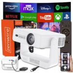 Mini Projektor Przenośny Rzutnik Android 14 WiFi 360 Full HD 4K do Telefonu Zenwire IMC260