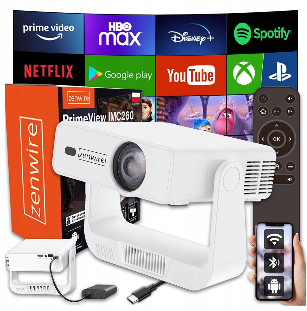cps-c0831b36433f08f71a59e8a8a8c53806-2026-03-31-02-09-16 Mini Projektor Przenośny Rzutnik Android 14 WiFi 360 Full HD 4K do Telefonu Zenwire IMC260 - imagine 1