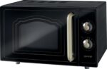 Gorenje Microwave oven with grill MO4250CLB Free standing  20 L  Grill  Mechanic  700 W  Black  Defrost function