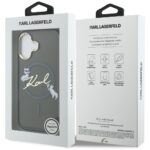 Case Karl Lagerfeld IML Choupettes Karl  Script Logo MagSafe for iPhone 17 black - imagine 8
