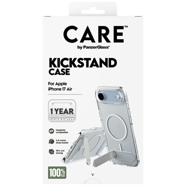 Case CARE by PanzerGlass Feature w. Kickstand MagSafe for iPhone Air transparent - imagine 5