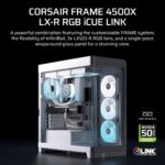 Corsair 4500X LX-R RGB Tempered Glass Mid-Tower  White Midi Tower
