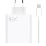 Xiaomi MDY-13-EE USB-A 120W Cestovní Nabíječka + USB-C 6A Datový Kabel White (Bulk)