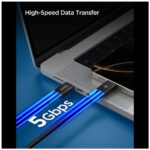 Kabel Spigen EB10015CC Essential USB-C    100W 1.5m czarny - imagine 5