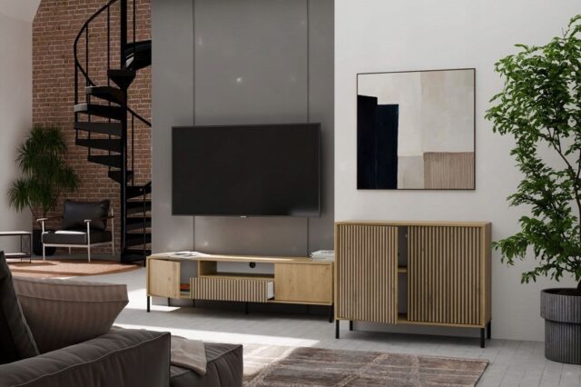 KAMARO 2D SLIM chest of drawers  cashmere colour - imagine 8