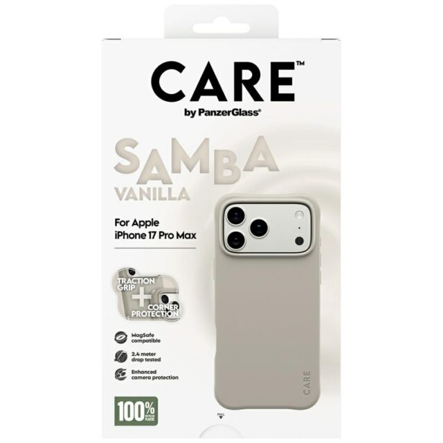 Case CARE by PanzerGlass Fashionable Samba MagSafe for iPhone 17 Pro Max vanilla - imagine 5