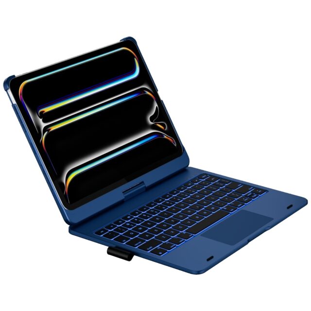Case Typecase Flexbook Touch with keyboard for iPad Pro 11" 2024/2025 dark blue - imagine 2