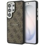 Guess PU Leather 4G Gold Frame Magnetic Zadní Kryt pro Samsung Galaxy S26 Ultra Brown - imagine 2