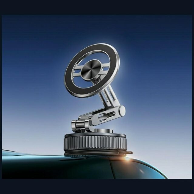 Universal phone holder USAMS ZJ087 magnetic for car, home, office black - imagine 4