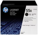 HP 55X 2-pack High Yield Black Original LaserJet Toner Cartridges - imagine 4