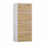 ALMA CHEST OF DRAWERS WHITE/ARTISAN OAK