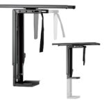 Maclean MC-885 B Under Desk Computer Holder Black Adjustable Max. 10kg. - imagine 9