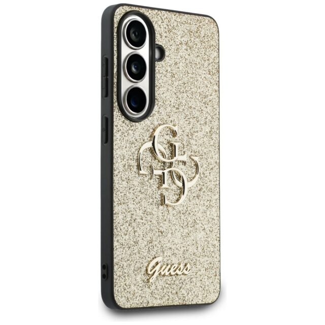 Case Guess Fixed Glitter Big 4G Metal    Logo for Samsung Galaxy S26 gold - imagine 4