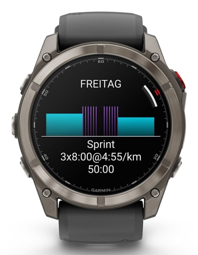 Garmin fenix 8 Pro 3.56 cm (1.4 ) AMOLED 51 mm Digital 454 x 454 pixels Touchscreen Graphite  Titanium Wi-Fi GPS (satellite) - imagine 8