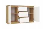 ARTISAN 2-DOOR 3-DRAWER CHEST OF DRAWERS/WHITE - imagine 5