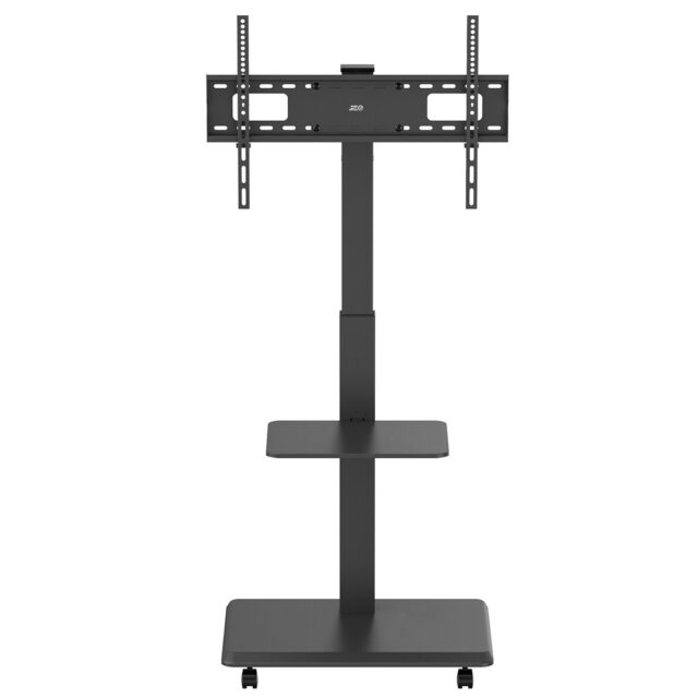 Stand / cart for TV Ergo-Office  max. load 50kg / 5kg shelf  max. VESA 600x400  built-in power strip  black  ER-304 B - imagine 3