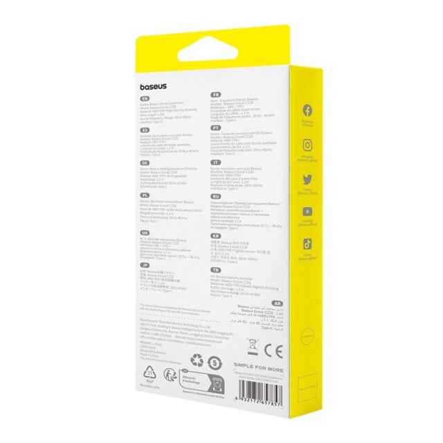 Baseus Encok CZ20 - headphones (white) - imagine 7