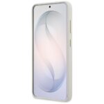 Case Guess Rhinestone Round Logo MagSafe for Samsung Galaxy S26 beige - imagine 5