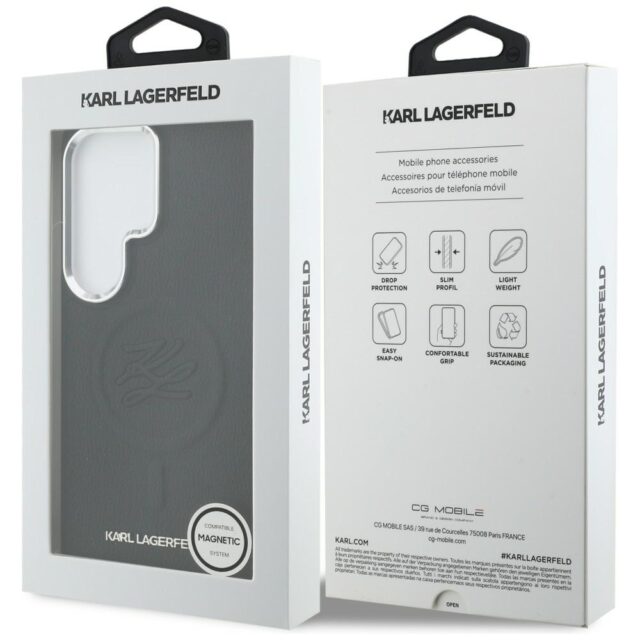 Case Karl Lagerfeld Embossed Ring        Initials MagSafe for Samsung Galaxy S26 Ultra black - imagine 8