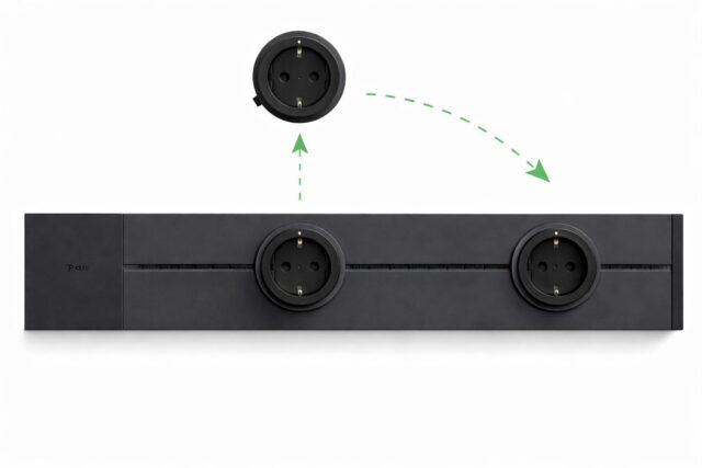 GONEO SZYNA ZASILAJĄCA POWER TRACK 500MM CZARNA - imagine 3