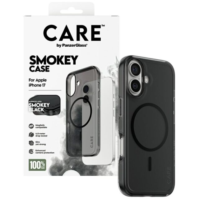CARE by PanzerGlass Flagship Urban Explorer case in Black MagSafe for iPhone 17 smoke - imagine 4