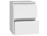 MALWA M2 WHITE BEDSIDE TABLE - imagine 2