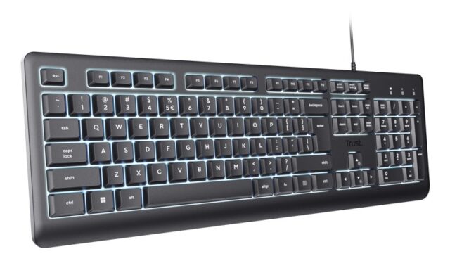 Trust Primo Beleuchtete keyboard Home/Office USB QWERTY US English Black - imagine 3