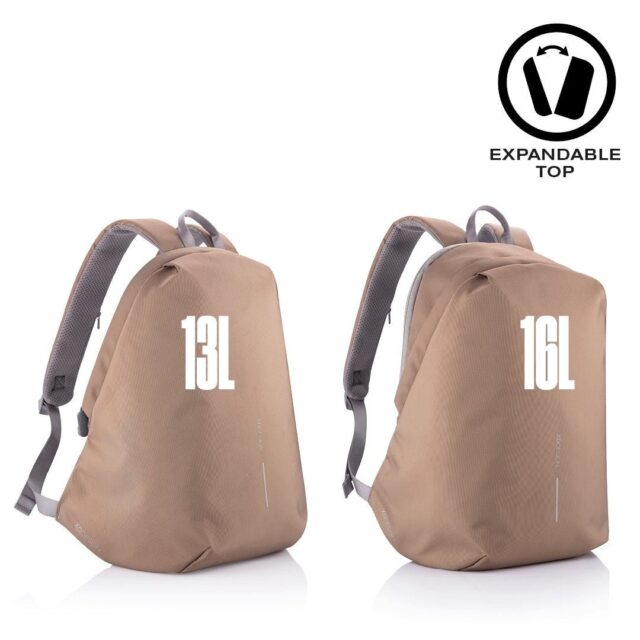 XD DESIGN ANTI-THEFT BACKPACK BOBBY SOFT BROWN P/N: P705.796 - imagine 6