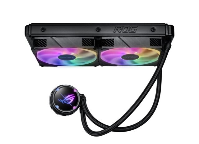 ASUS ROG STRIX LC II 280 ARGB Processor All-in-one liquid cooler 14 cm Black 1 pc(s) - imagine 6