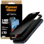 PanzerGlass Ultra-Wide Fit EasyAligner Privacy Glass for iPhone 17 Pro - imagine 5