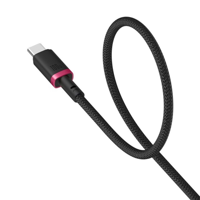 Baseus Dura Type C to Type C 100 W fast charging cable 2 m Black  Red - imagine 3