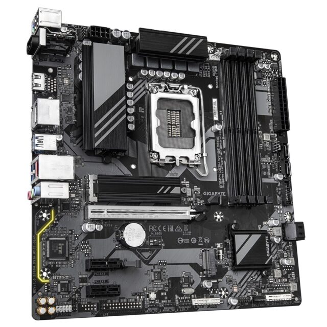GIGABYTE B760M DS3H WIFI6E GEN5 Motherboard - Supports Intel Core 14th Gen CPUs  6+2+1 Phases Digital VRM  up to 5600MHz DDR5  2xPCIe 4.0 M.2  Wi-Fi 6E  2.5GbE LAN  USB 3.2 Gen2 - imagine 3