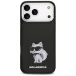 Karl Lagerfeld IML Aquarelle Choupette & Logo MagSafe Case for iPhone 17 Pro Max Black - imagine 3