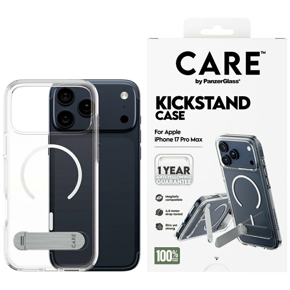 cps-c8352fbee744c761ce240743d0e7c6a2-2026-03-24-06-49-53 Case CARE by PanzerGlass Feature w. Kickstand MagSafe for iPhone 17 Pro Max transparent - imagine 1