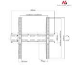 LCD LED Plasma TV Mount Wall Slim Mount Max. 32-70  Up To 35kg Maclean MC-748
