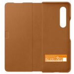 Etui Samsung EF-FF926LAEGWW Z Fold 3camel Leather Filp Cover - imagine 2