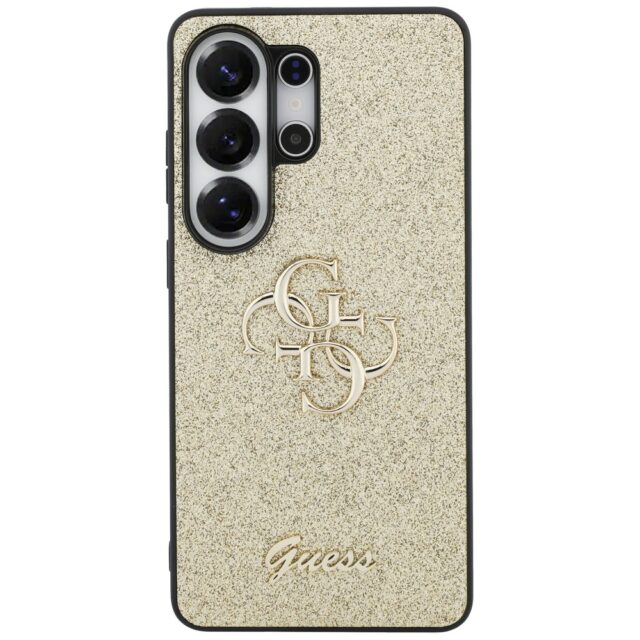 Case Guess Fixed Glitter Big 4G Metal    Logo for Samsung Galaxy S26 Ultra gold - imagine 3