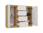 ARTISAN 2-DOOR 4-DRAWER CHEST OF DRAWERS/WHITE - imagine 3