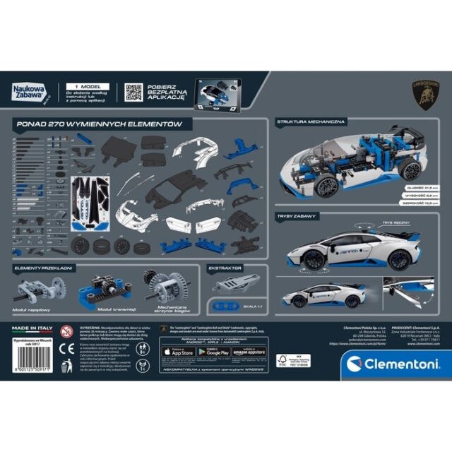 Clementoni Scientific Fun - Mechanics Laboratory: Lamborghini Huracan Sto - imagine 4
