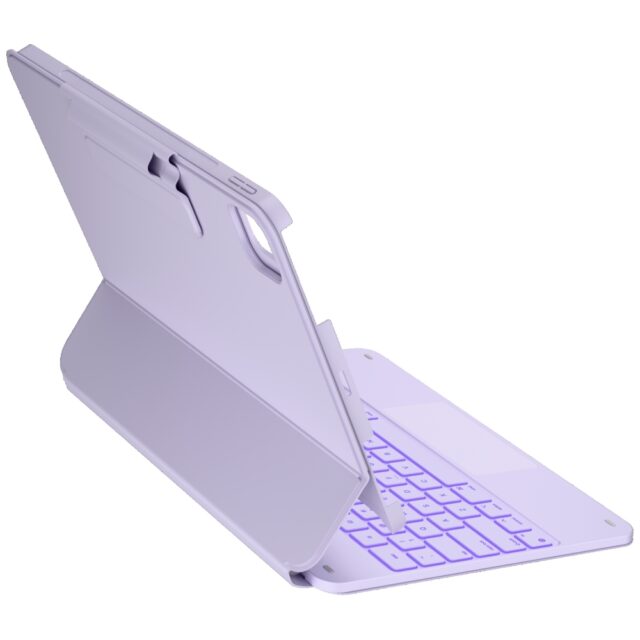 Case Typecase Edge + with keyboard for  iPad Air 13" 2024/2025 light purple - imagine 6