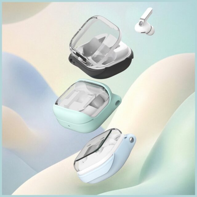 Case Araree Bean for Samsung Galaxy Buds  4 / Buds 4 Pro blue - imagine 3