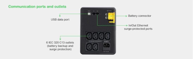 APC BX1200MI uninterruptible power supply (UPS) Line-Interactive 1.2 kVA 650 W 6 AC outlet(s) - imagine 9