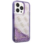 Guess GUHCP14LLC4PSGU iPhone 14 Pro 6.1" purple hardcase Liquid Glitter 4G Transculent - imagine 4
