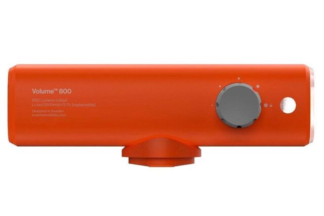 BOOKMAN Volume Front 800 bicycle light Orange - imagine 3