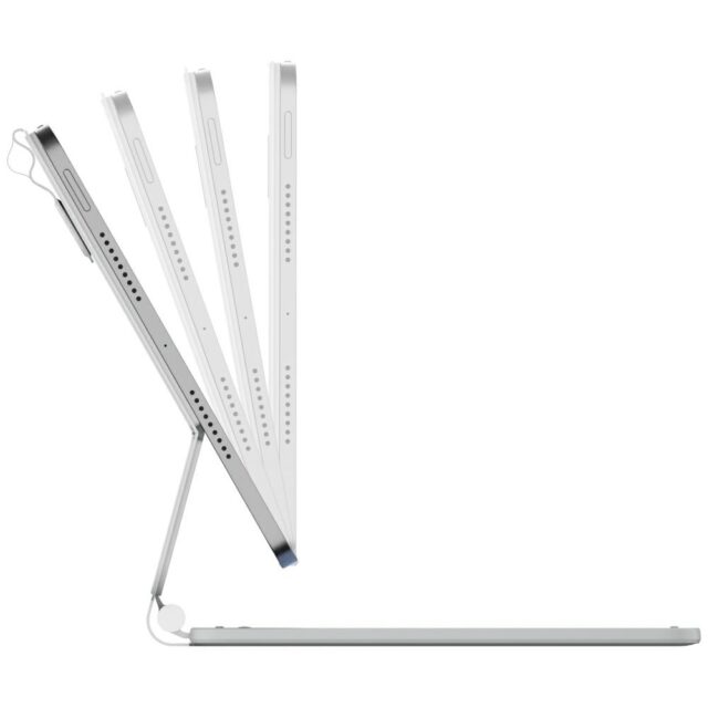 Case Typecase Edge with keyboard for iPad Air 11" 2024/2025 white - imagine 2