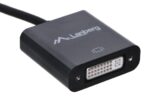 Lanberg AD-0007-BK video cable adapter 0.1 m DisplayPort DVI-D Black - imagine 3