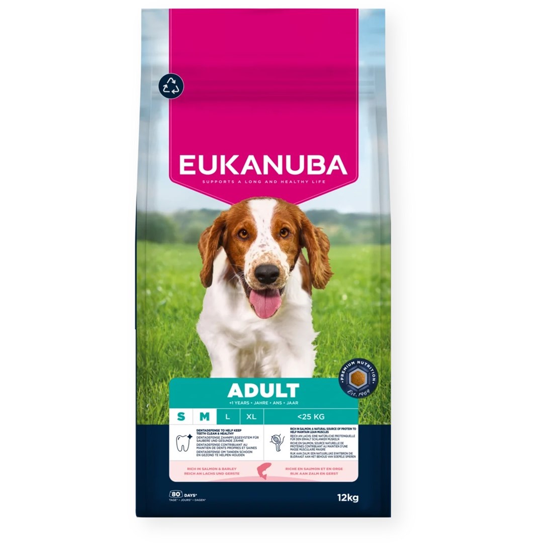 cps-cae9dca0bb97a02b3812bb0301be560c-2026-03-02-00-00-28 EUKANUBA Adult Small/Medium Salmon & Barley - dry dog food - 12kg - imagine 1