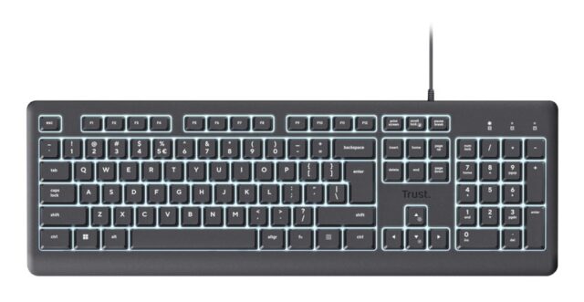 Trust Primo Beleuchtete keyboard Home/Office USB QWERTY US English Black - imagine 4